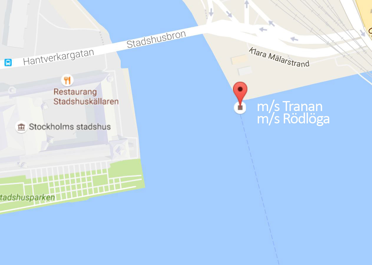 Julbordsbåtens avgår från Stadshusbron